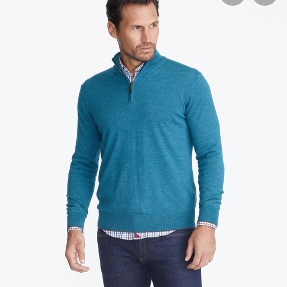 UNTUCKit Other - Untuckit Belguardo Merino Wool Quarter Zip Sweater